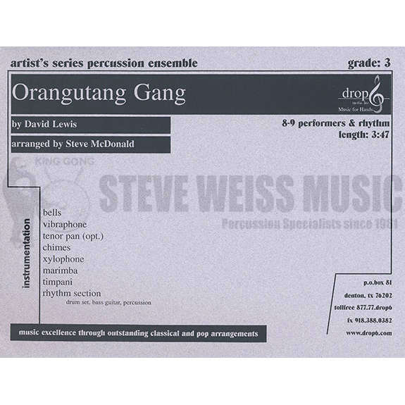 Lewis, D.-Orangutang Gang (SP)-B/V/C/X/M/3T/opt. steel dr./P/BG