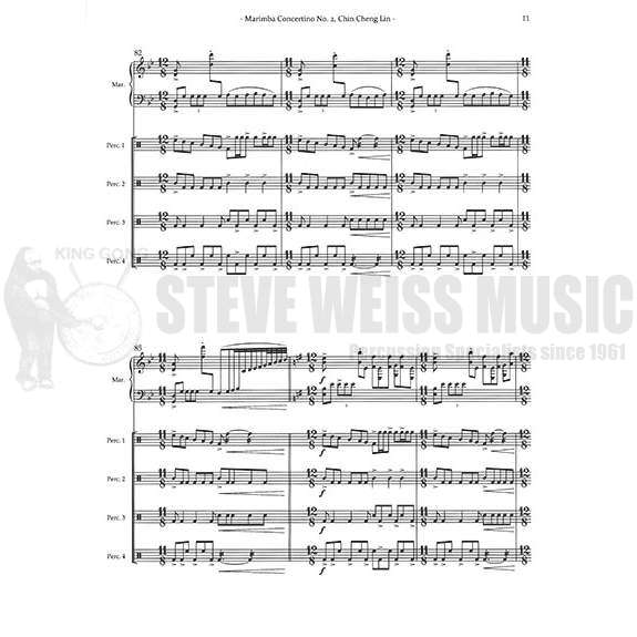 Lin-Marimba Concertino No. 2 (SP)-Solo M/B/V/C/Cro./P