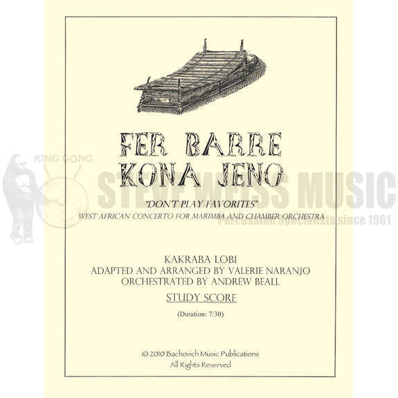 Lobi/Naranjo/Beall-Fer Barre Kona Jeno (StS/Solo part)- Solo M/SVX/TVX/Orch.
