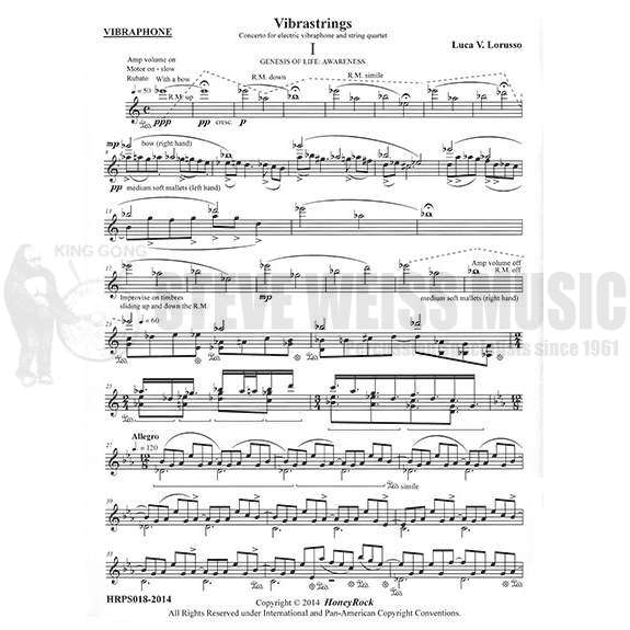 Lorusso-Vibrastrings (Solo vibe part ONLY)-V/2VN/VA/VC
