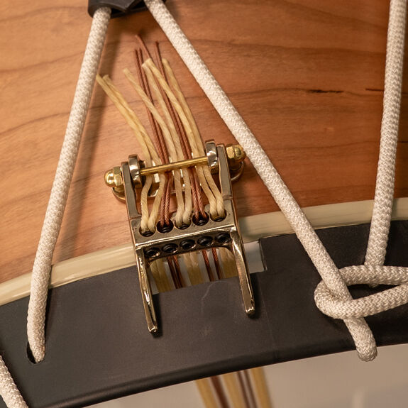 Loyal Drums Independence Model Rope Tension Snare Drum - Natural Clear Coat