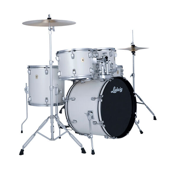 Ludwig Accent 5pc Drum Set - 20" Bass Drum - Jade Dust Finish