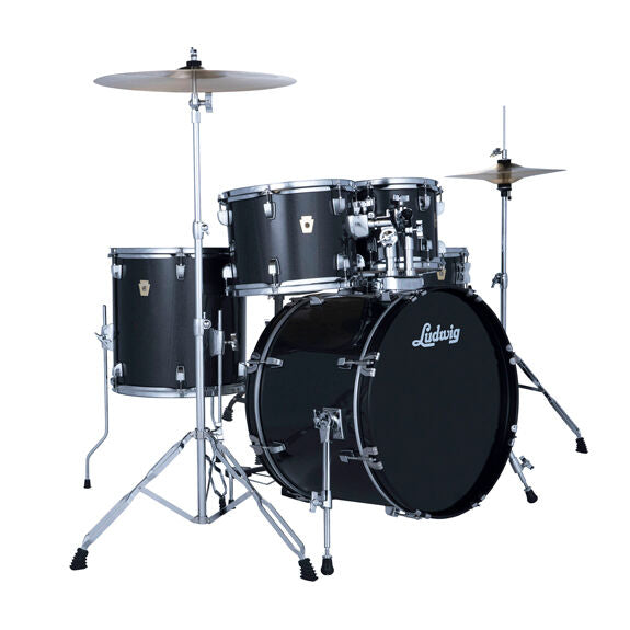 Ludwig Accent 5pc Drum Set - 20" Bass Drum - Moon Dust Finish