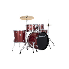 Ludwig Accent CS Combo Driver Drum Set - 22" Bass Drum - Red Sparkle - Image 1