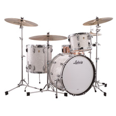 Ludwig Classic Maple Fab 3-Piece Shell Pack Drum Set - 22" Bass Drum - White Marine Pearl - Image 2