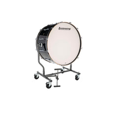 Ludwig Concert Bass Drum with LE787 Tilting Stand and Fiberskyn Heads - 36" x 18" - Black Cortex