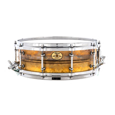 Ludwig Hammered Natural Brass Concert Snare Drum - 14" x 5" - Image 1
