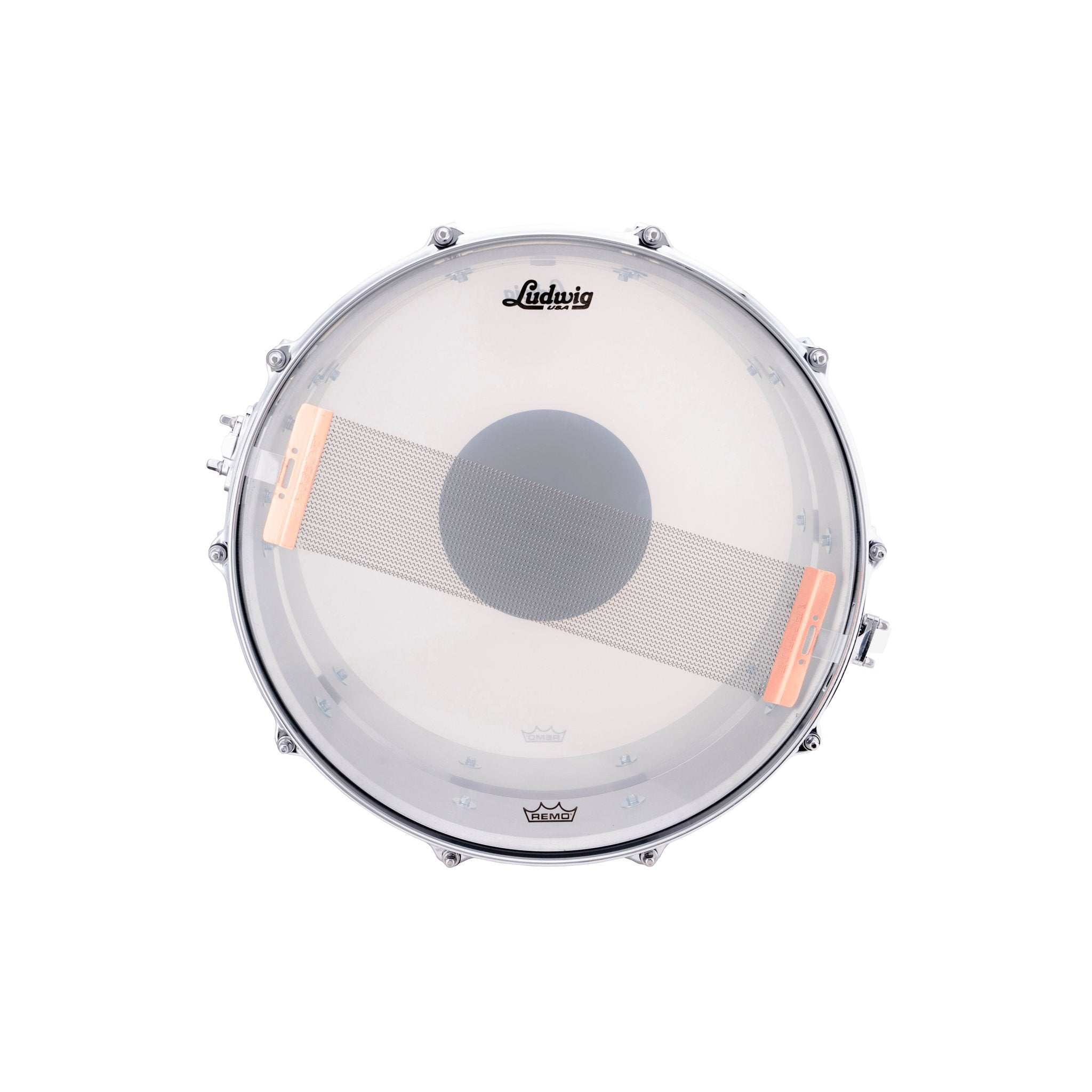 Ludwig Slotted Coliseum Aluminum Snare Drum - 14x8 L903XXCA Snare Side