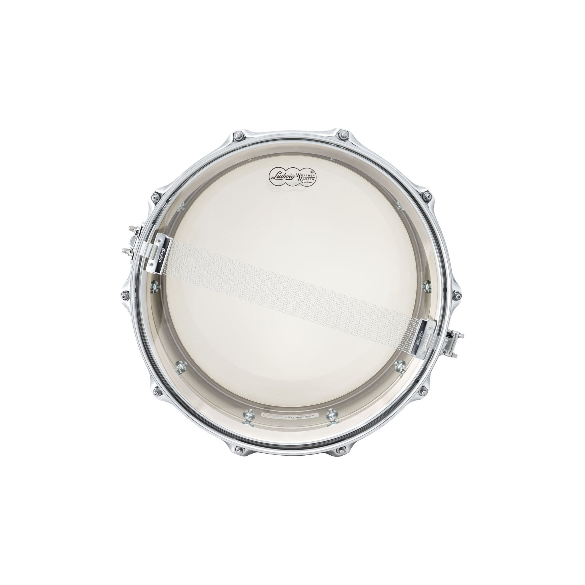 Ludwig Supraphonic Brass Chrome Plated Snare Drum - 14x6.5 LB402B Snare Side