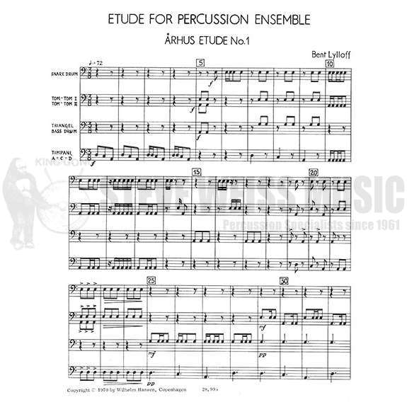 Lylloff-Arhus Etude No. 1-P/3T