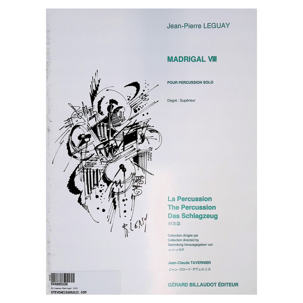 Madrigal VIII for percussion solo by Jean Pierre Leguay