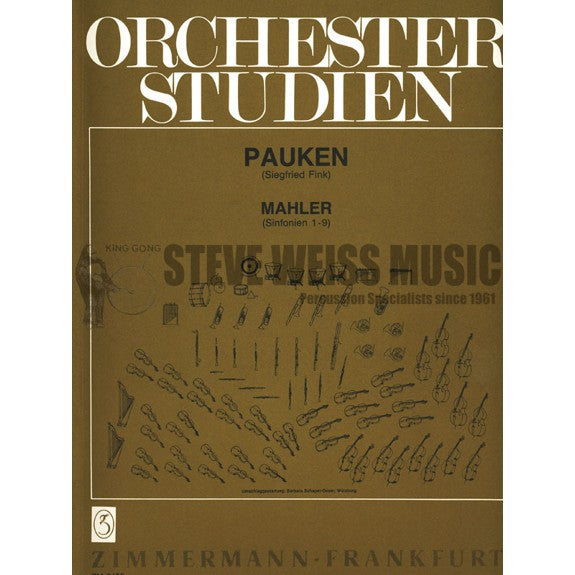 Mahler-Orch Studien/Pauken Sin. 1-9 (Vol. 1)