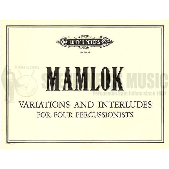 Mamlok-Variations and Interludes (S-n4)-P/4T/X/V/B/M OS