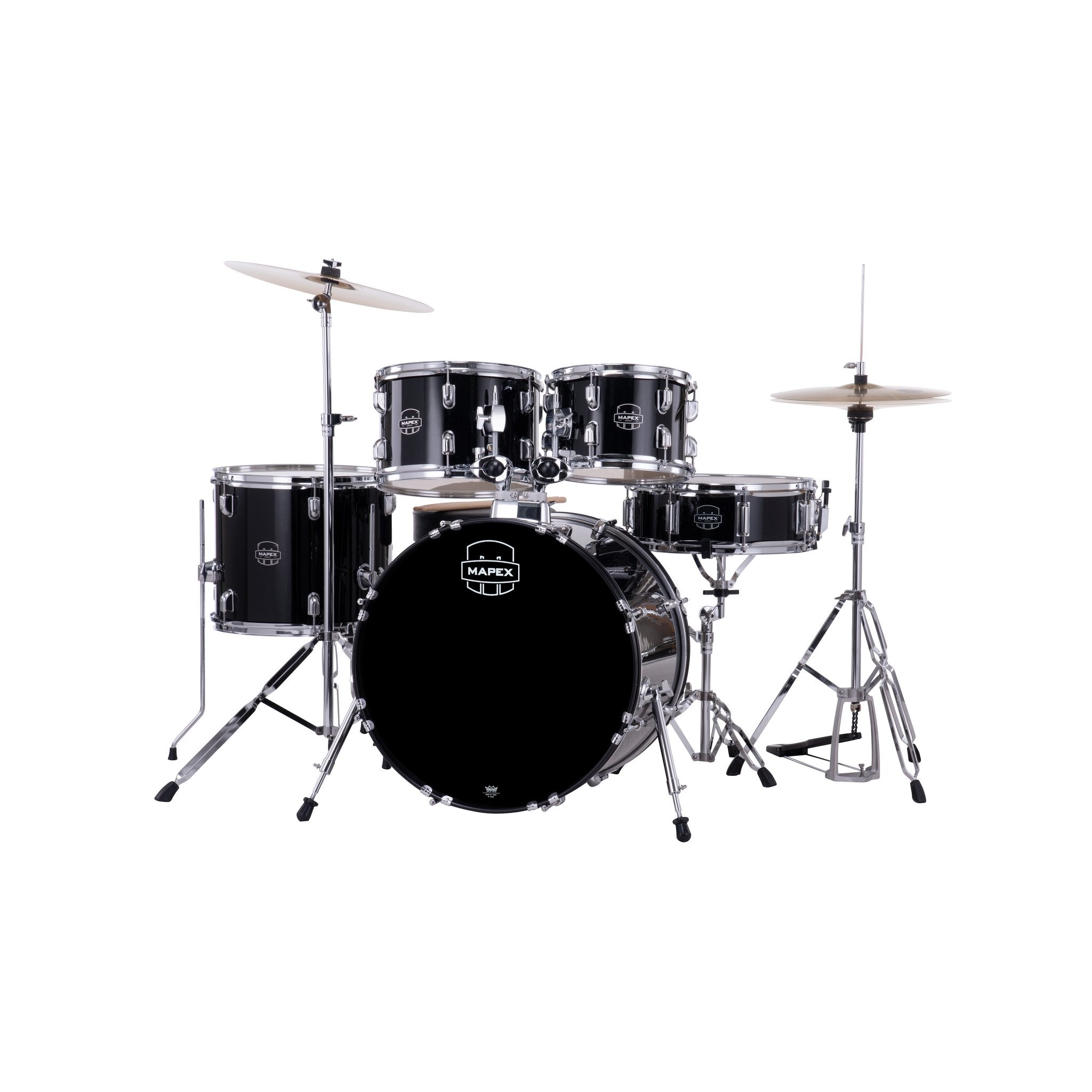 Mapex Comet Series 5-piece Drum Set - 20" Bass Drum - Black - Image 2