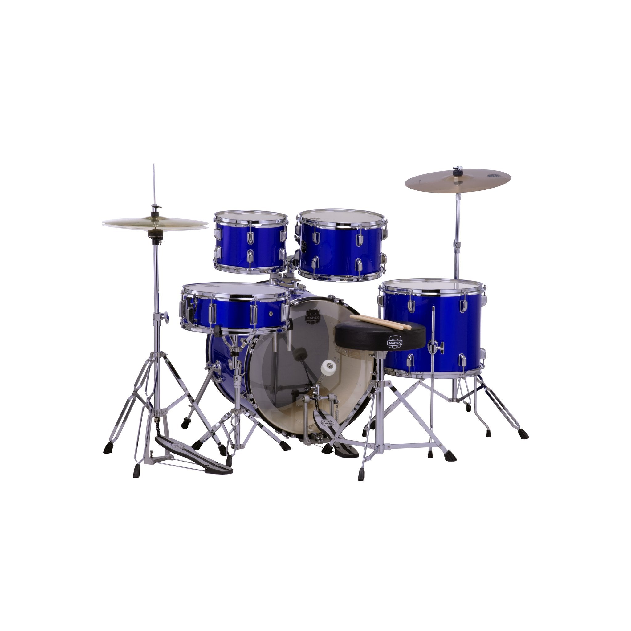 Mapex Comet Series 5-piece Drum Set - 20" Bass Drum - Indigo Blue - Image 3