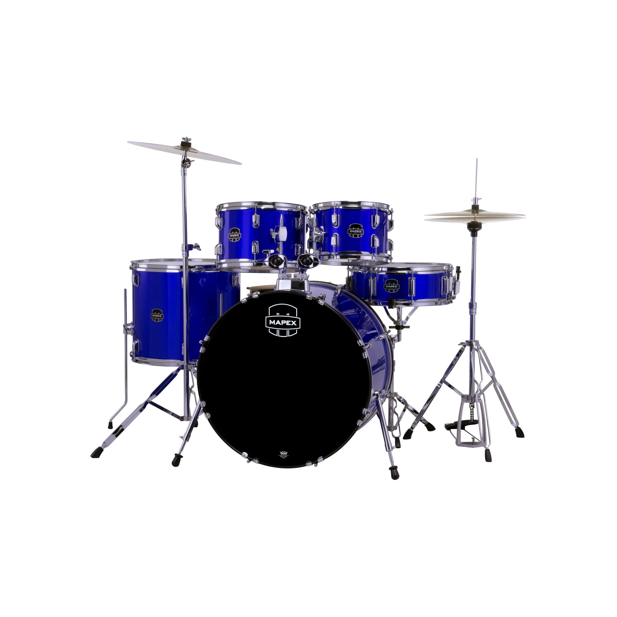 Mapex Comet Series 5-piece Drum Set - 22" Bass Drum - Indigo Blue - Image 2