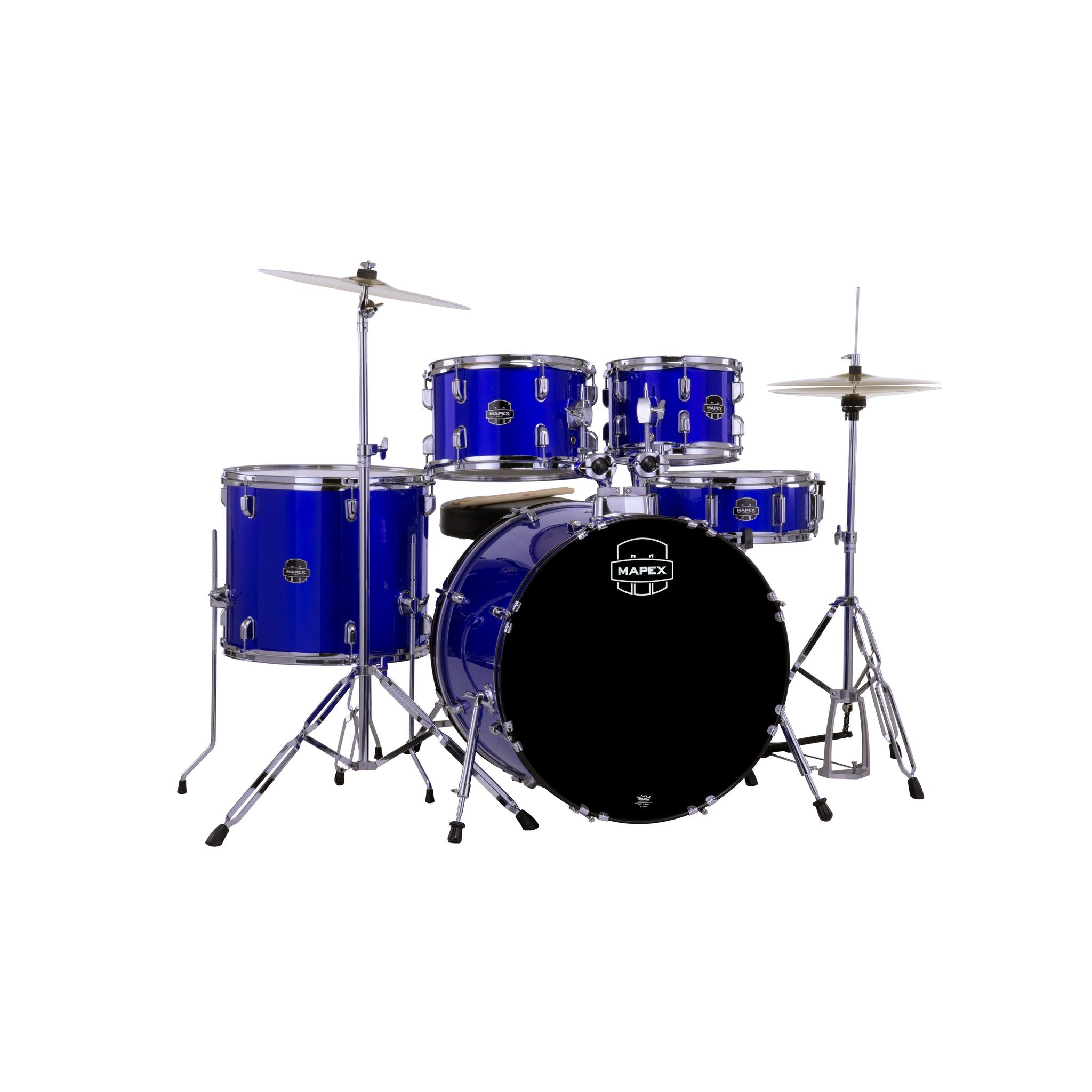 Mapex Comet Series 5-piece Drum Set - 22" Bass Drum - Indigo Blue - Image 1