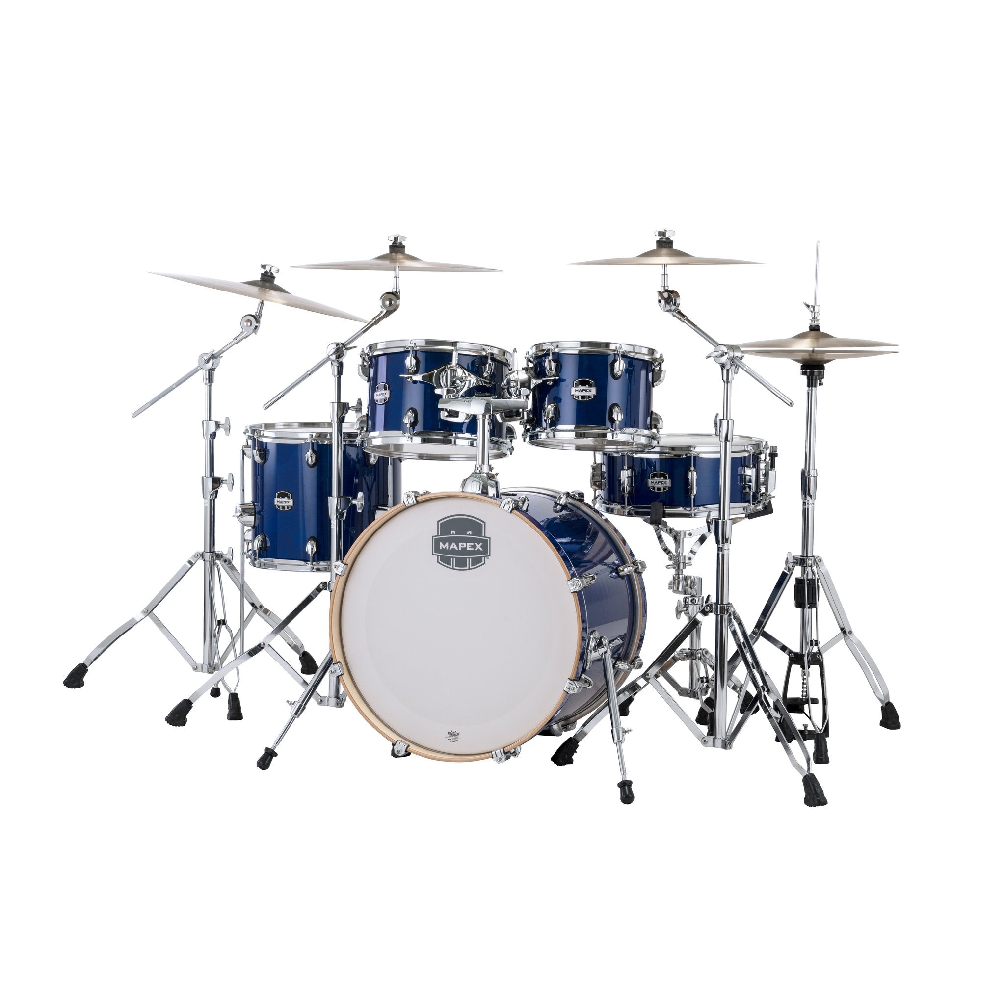 Mapex Mars 5-piece Maple Fusion Drum Set Shell Pack - Midnight Blue - Image 2