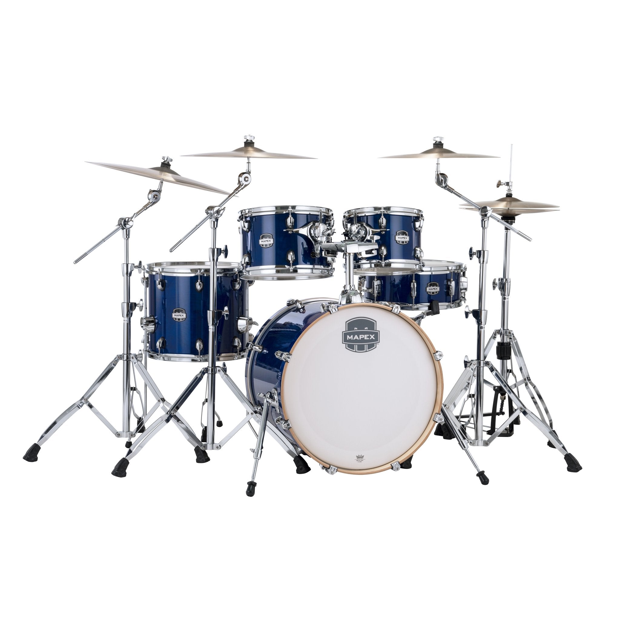Mapex Mars 5-piece Maple Fusion Drum Set Shell Pack - Midnight Blue - Image 1