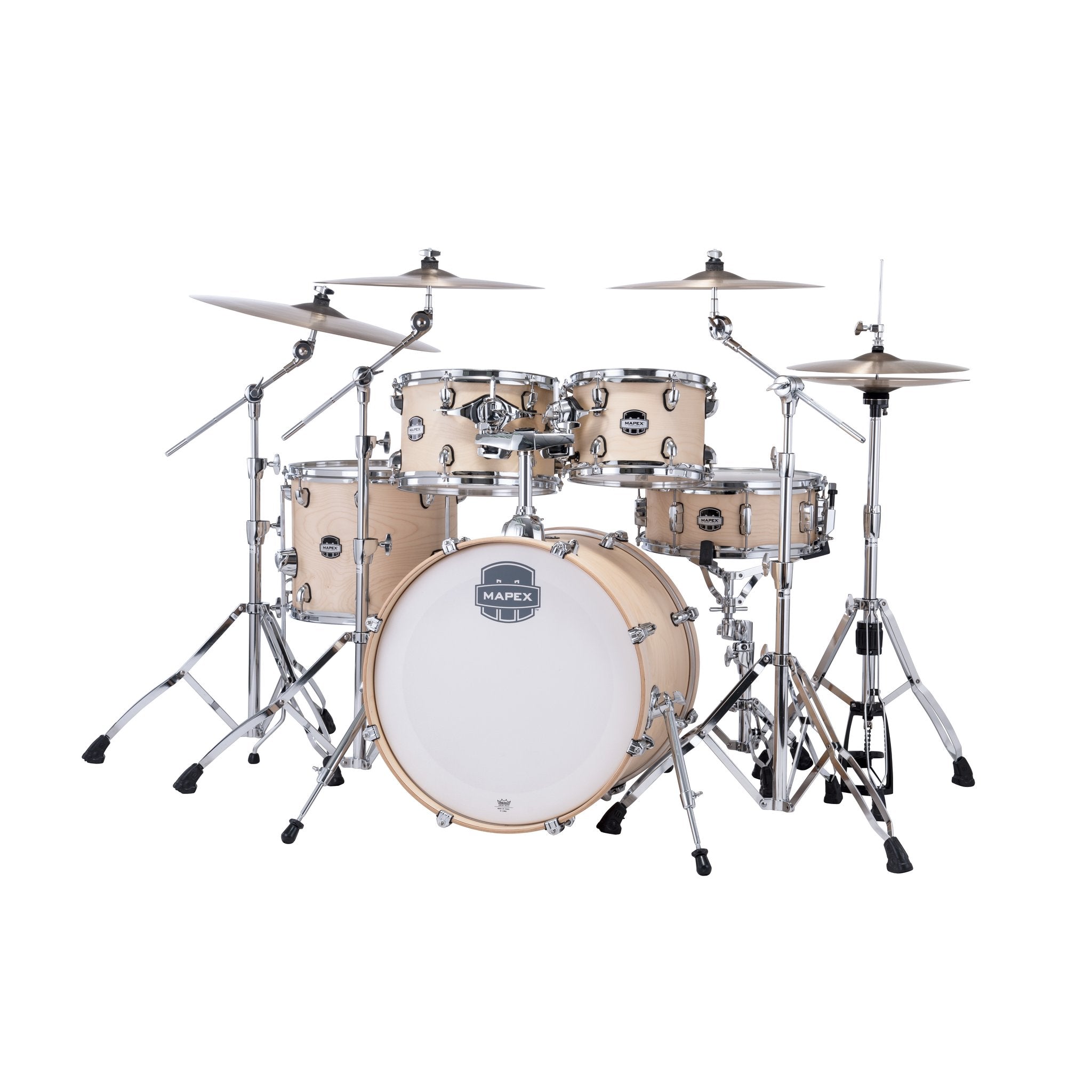 Mapex Mars 5-piece Maple Fusion Drum Set Shell Pack - Natural Satin - Image 2
