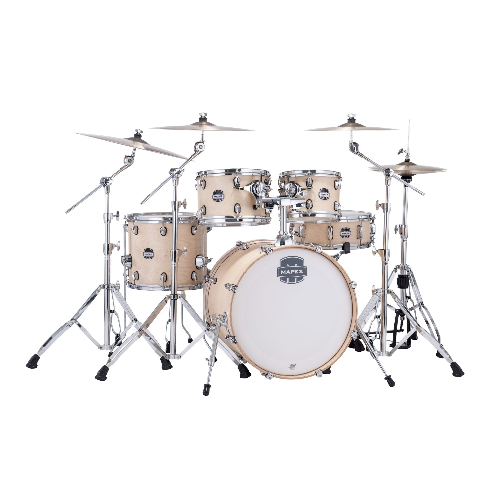 Mapex Mars 5-piece Maple Fusion Drum Set Shell Pack - Natural Satin - Image 1