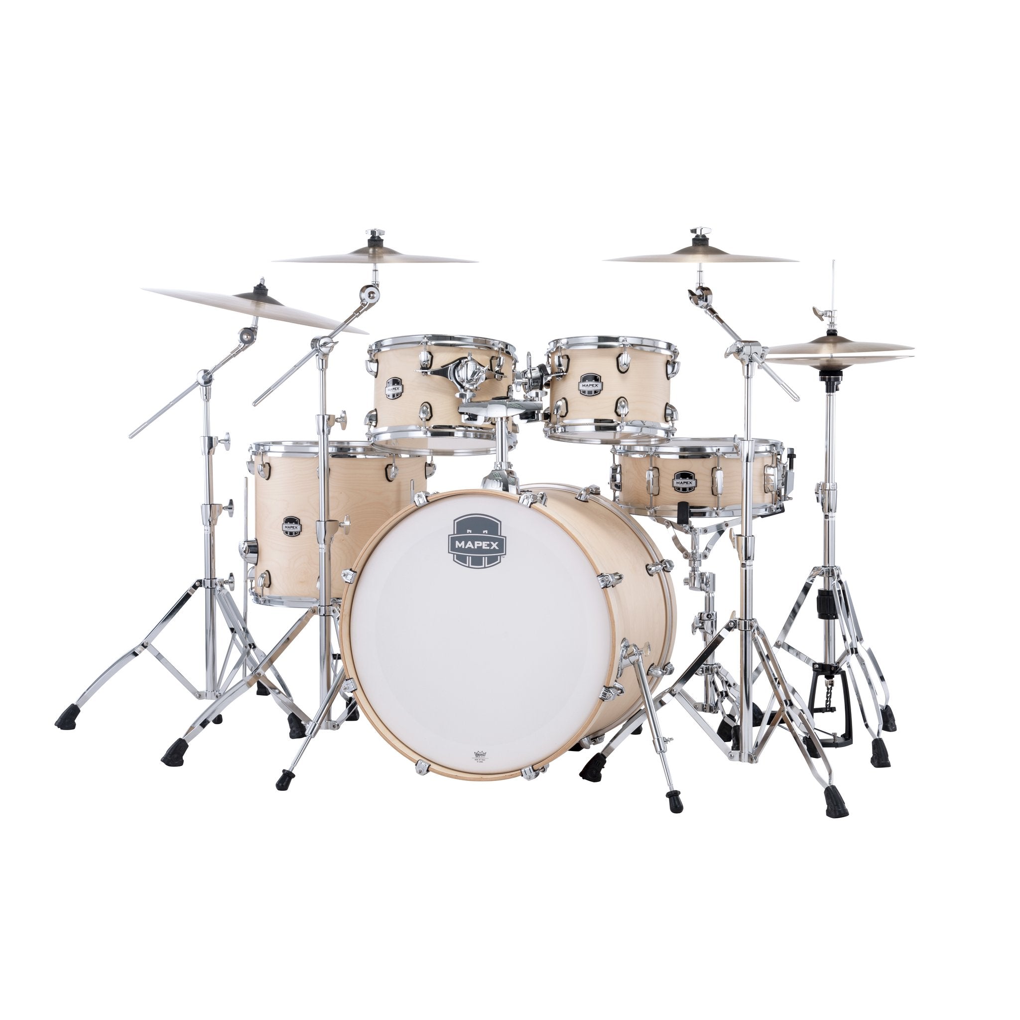 Mapex Mars 5-piece Maple Rock Drum Set Shell Pack - Natural Satin - Image 2