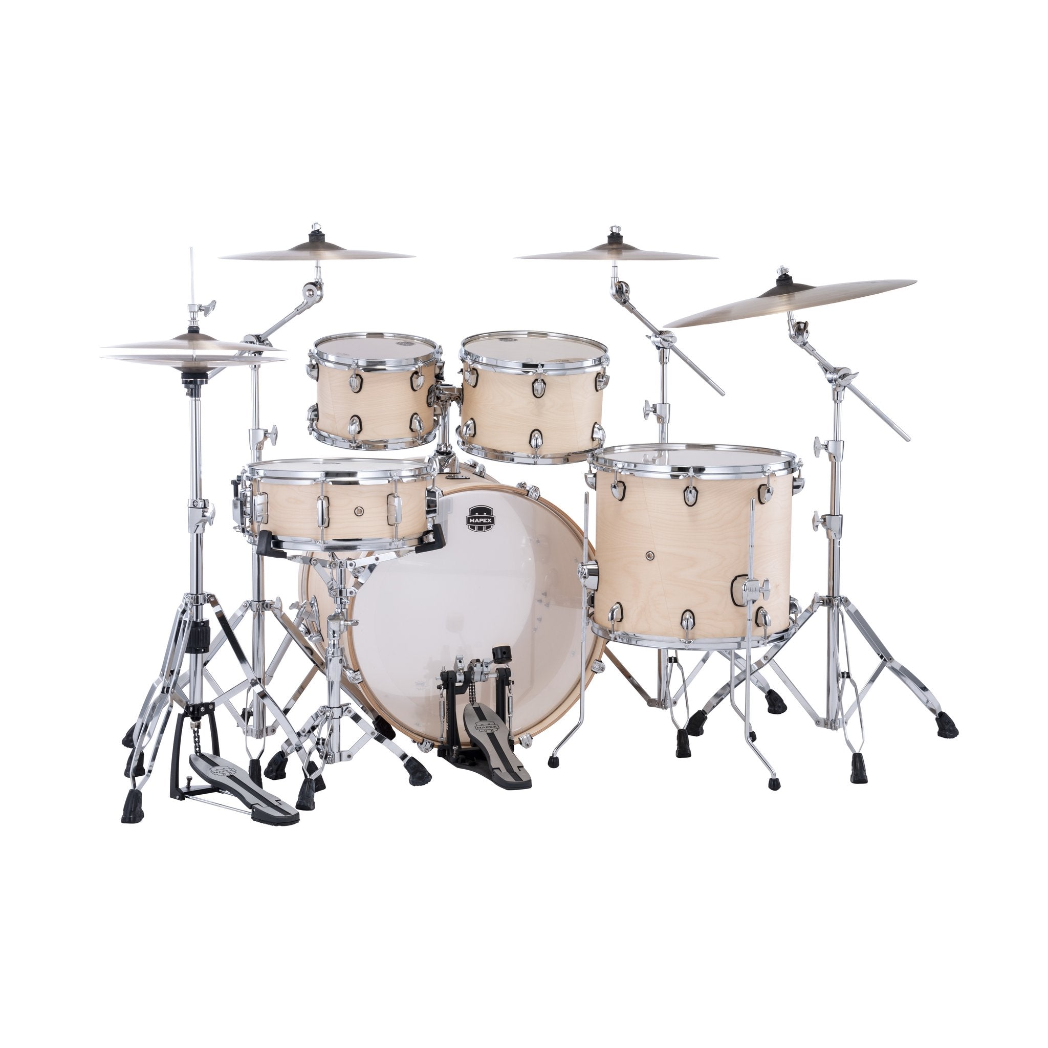 Mapex Mars 5-piece Maple Rock Drum Set Shell Pack - Natural Satin - Image 3