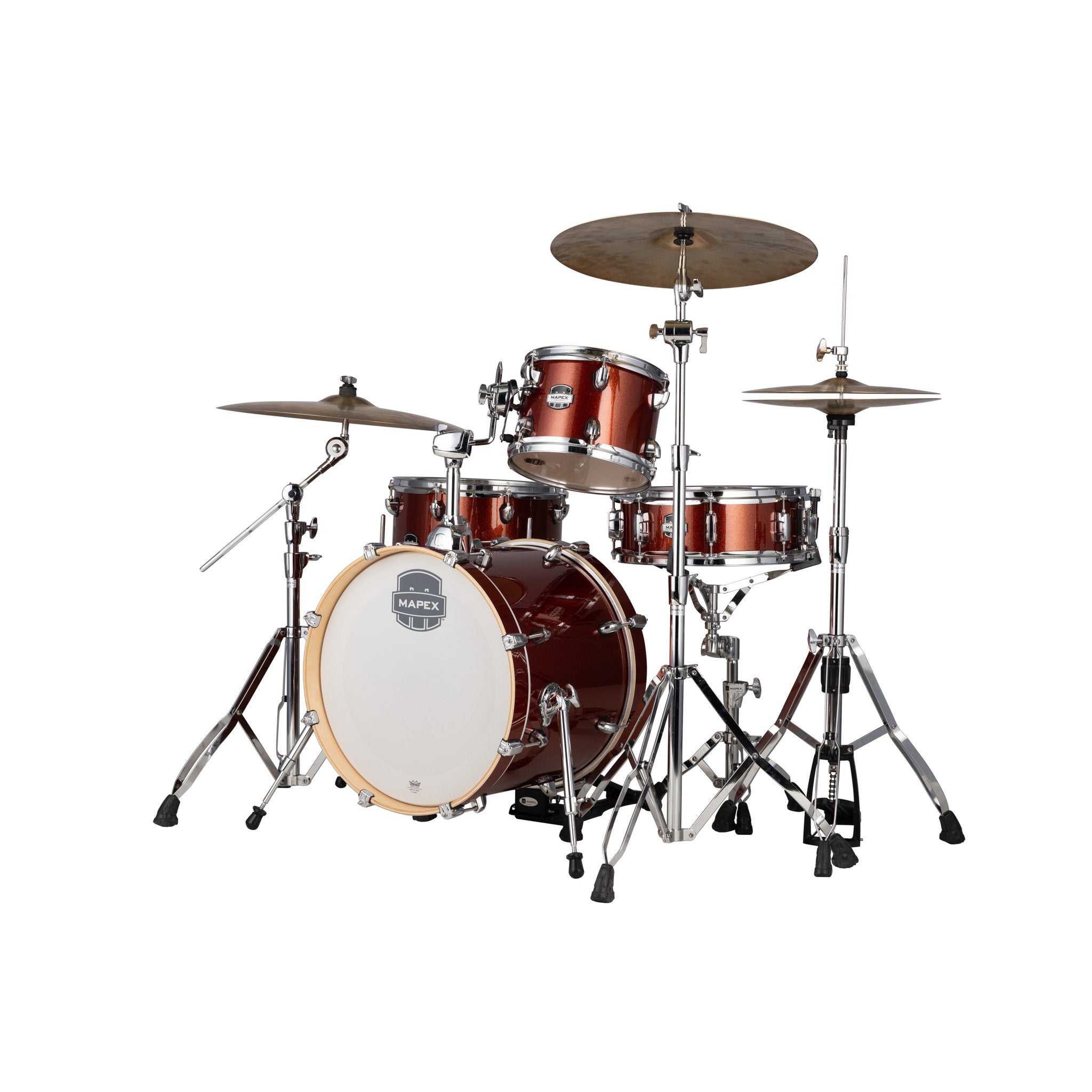 Mapex Mars Series 4-piece Rock Drum Set Shell Pack - Blood Orange Sparkle - Image 2