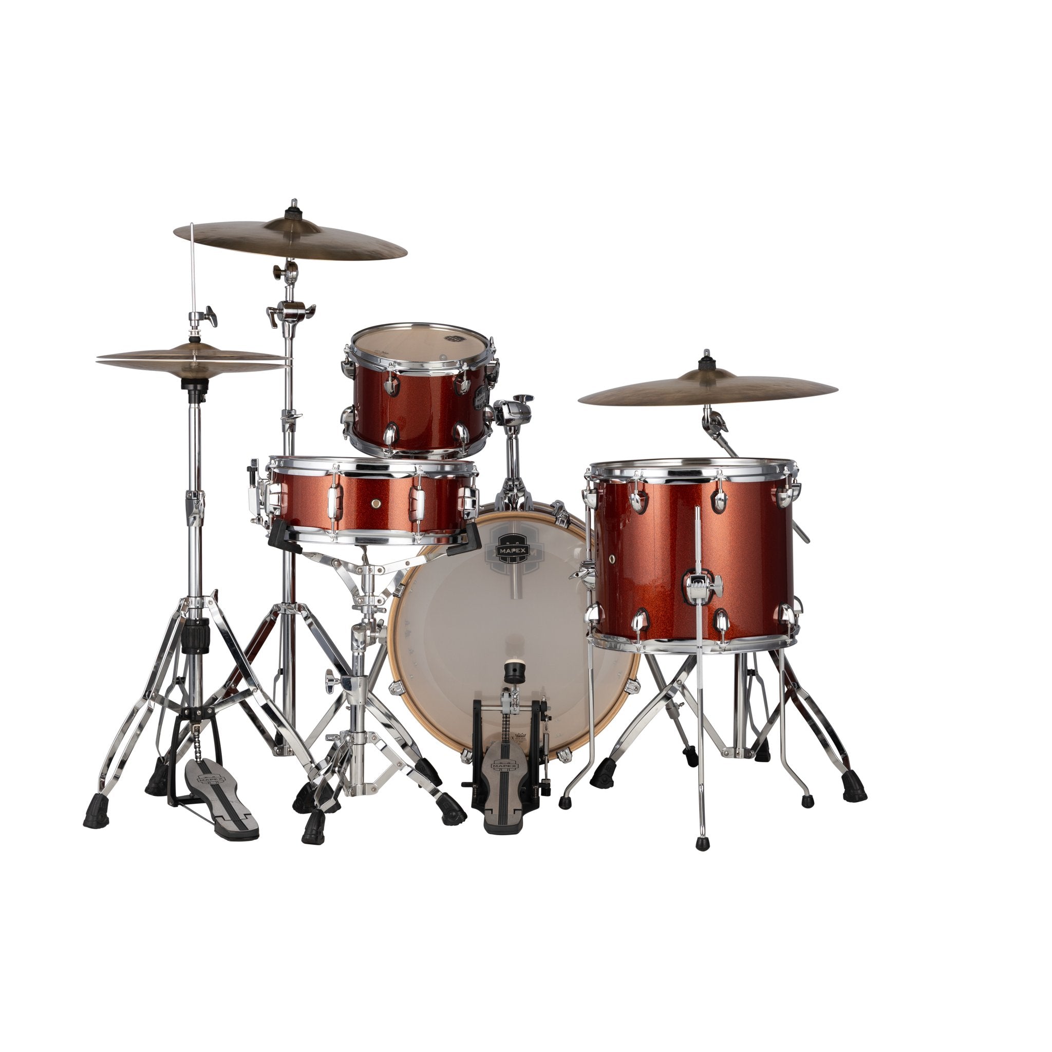 Mapex Mars Series 4-piece Rock Drum Set Shell Pack - Blood Orange Sparkle - Image 3