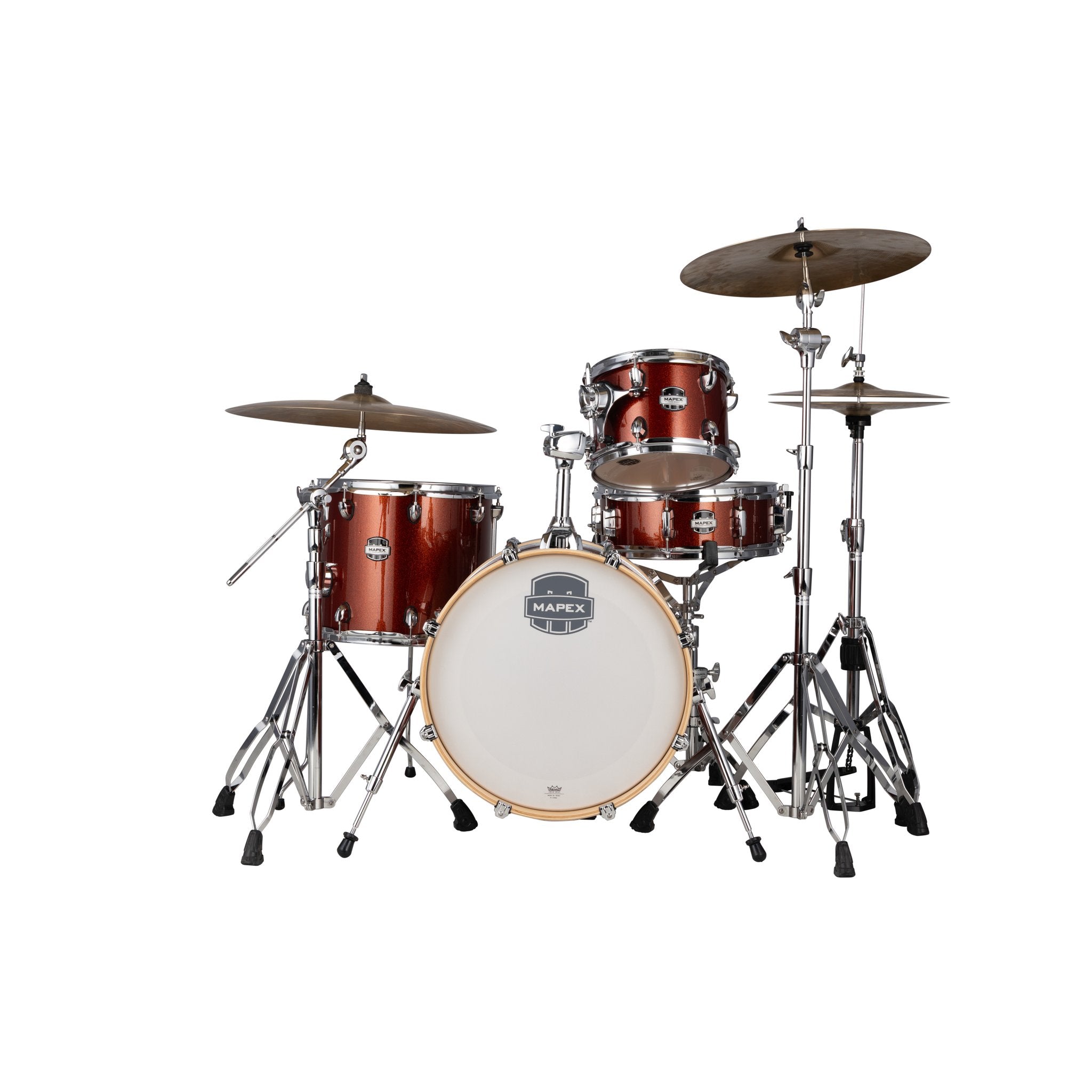 Mapex Mars Series 4-piece Rock Drum Set Shell Pack - Blood Orange Sparkle - Image 4