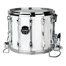 Mapex Qualifier Deluxe Marching Snare Drum - 14" x 12" - Gloss White
