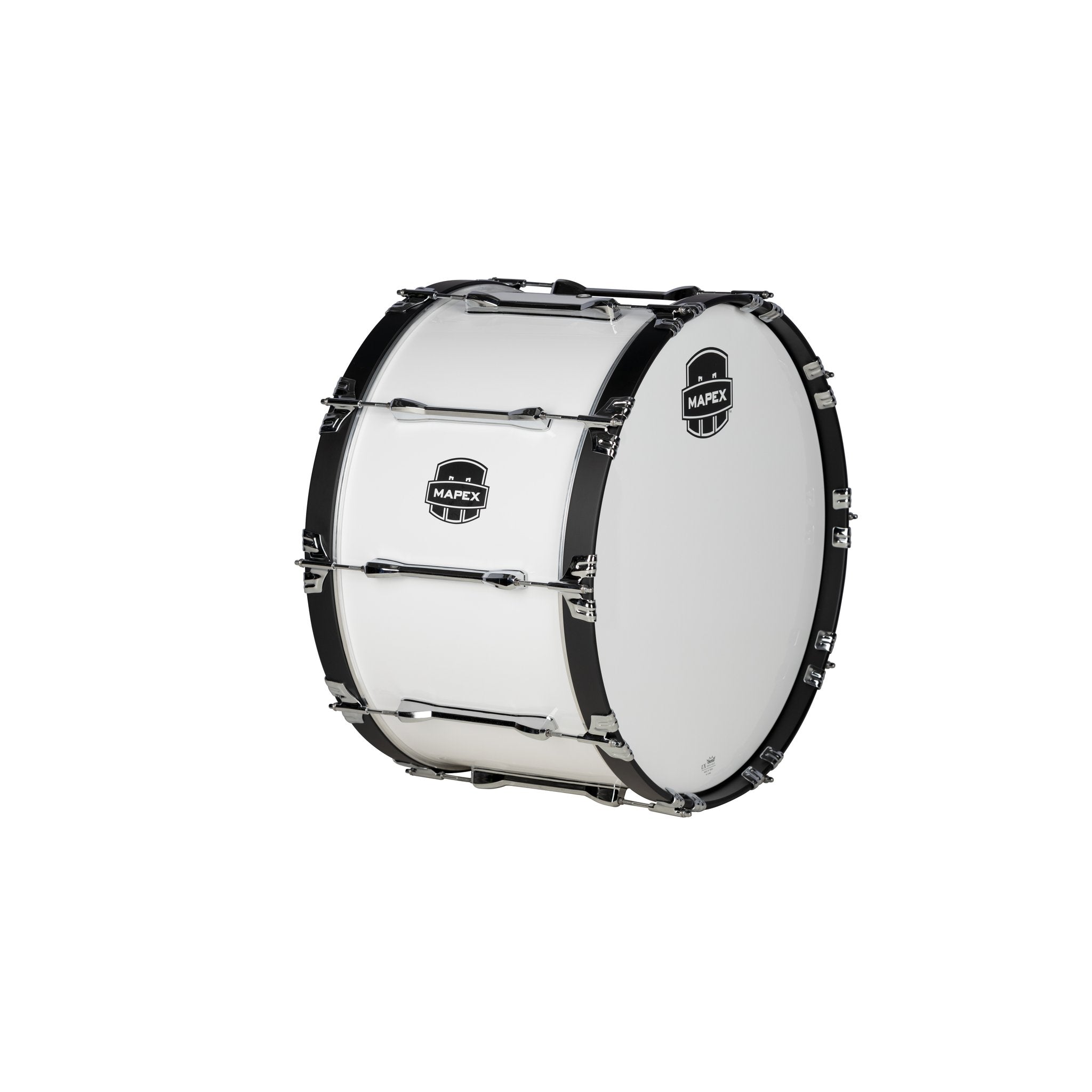 Mapex Qualifier Marching Bass Drum - 24" x 14" - Gloss White