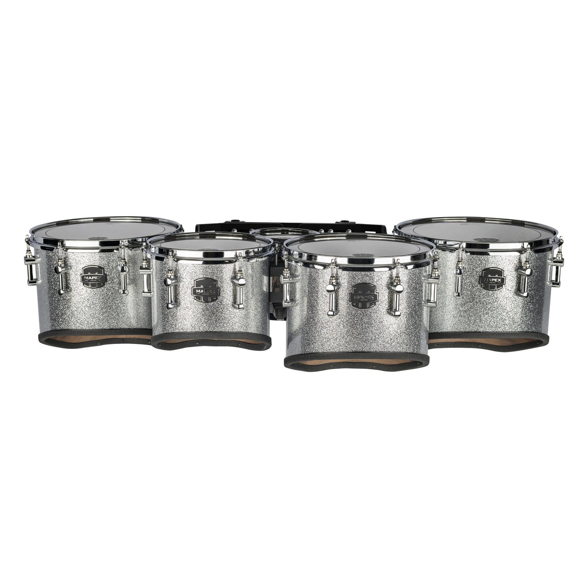 Mapex Quantum Mark II Classic Cut Quint Marching Tenor Set - 6"/10"/12"/13"/14" - Diamond Dazzle - Image 2