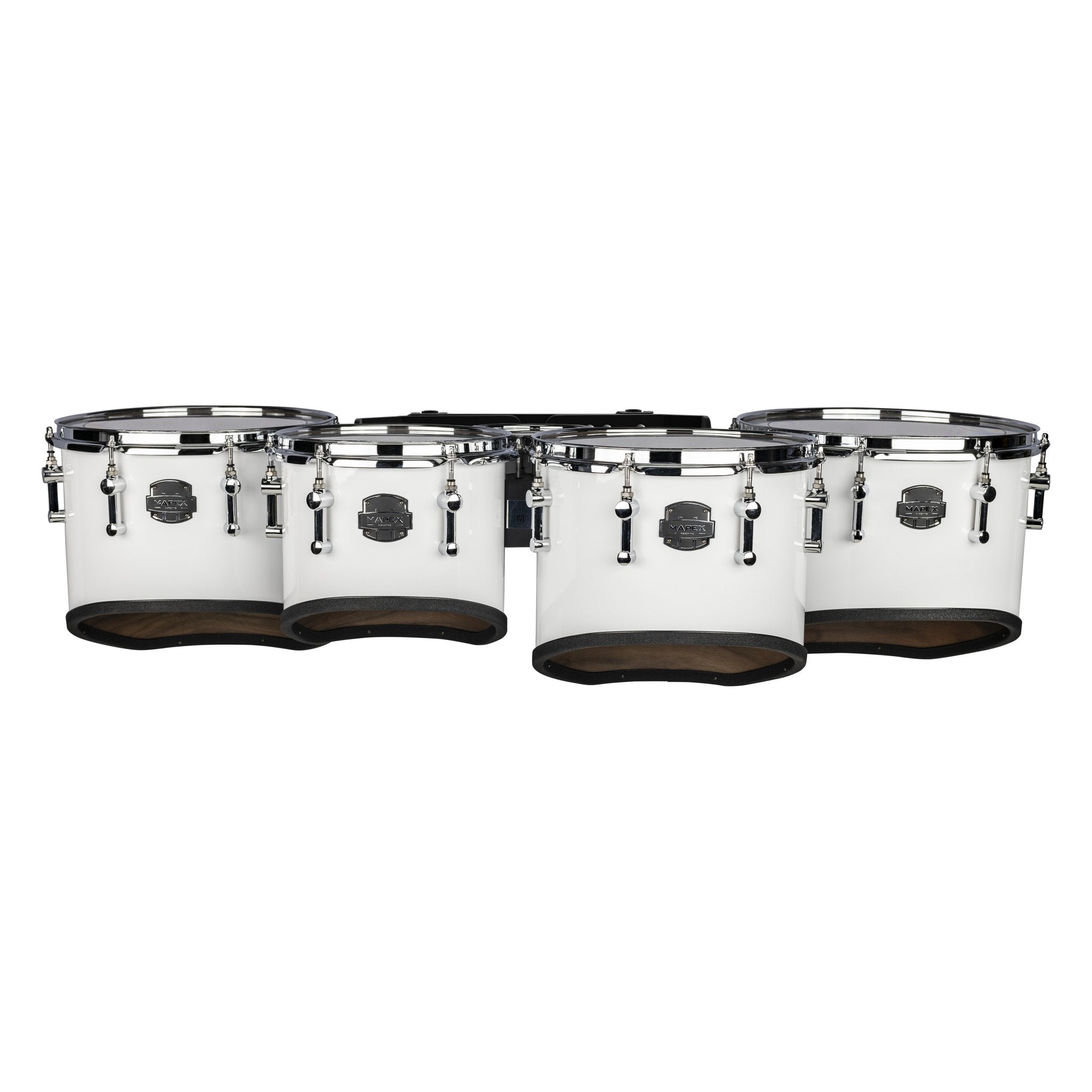 Mapex Quantum Mark II Classic Cut Quint Marching Tenor Set - 6"/10"/12"/13"/14" - Snow White - Image 2