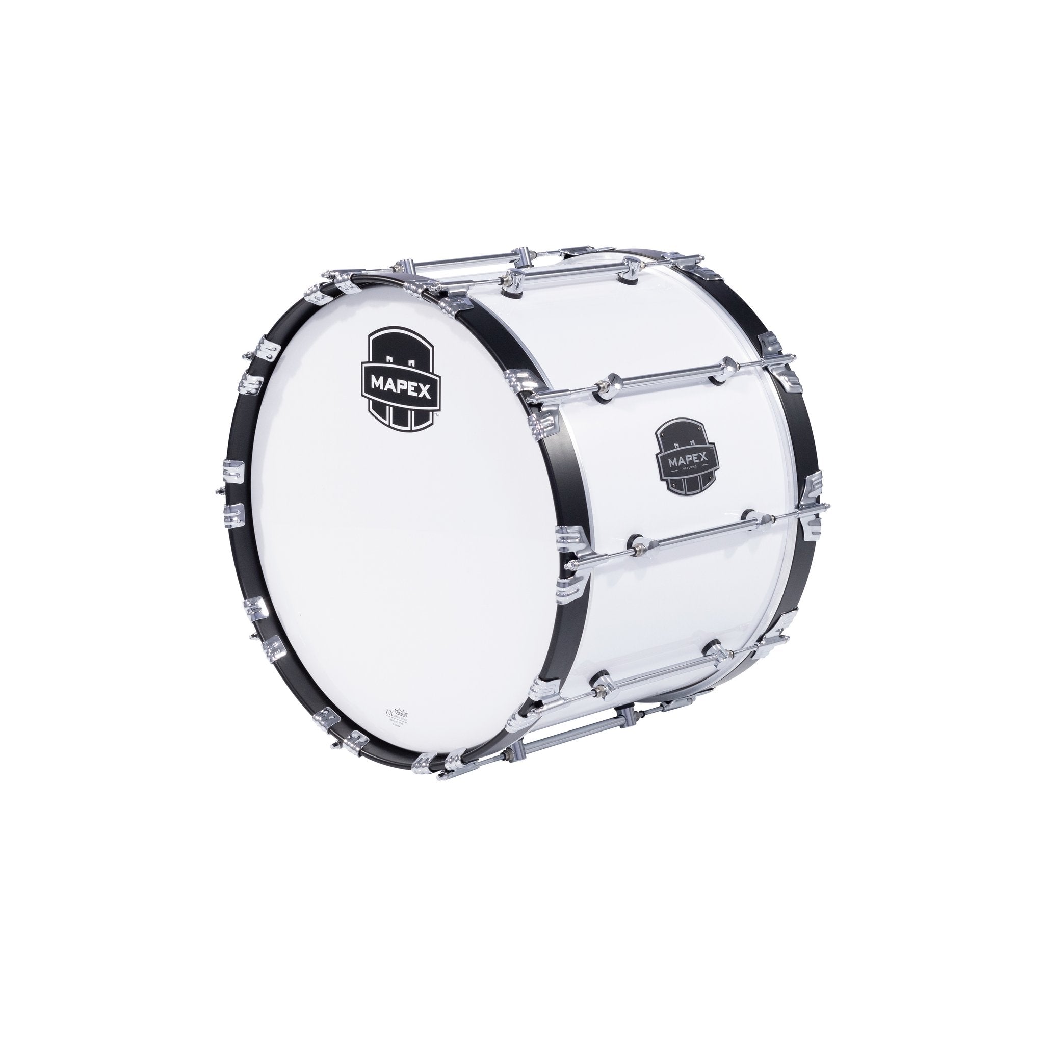 Mapex Quantum Mark II Marching Bass Drum - 20" x 14" - Gloss White