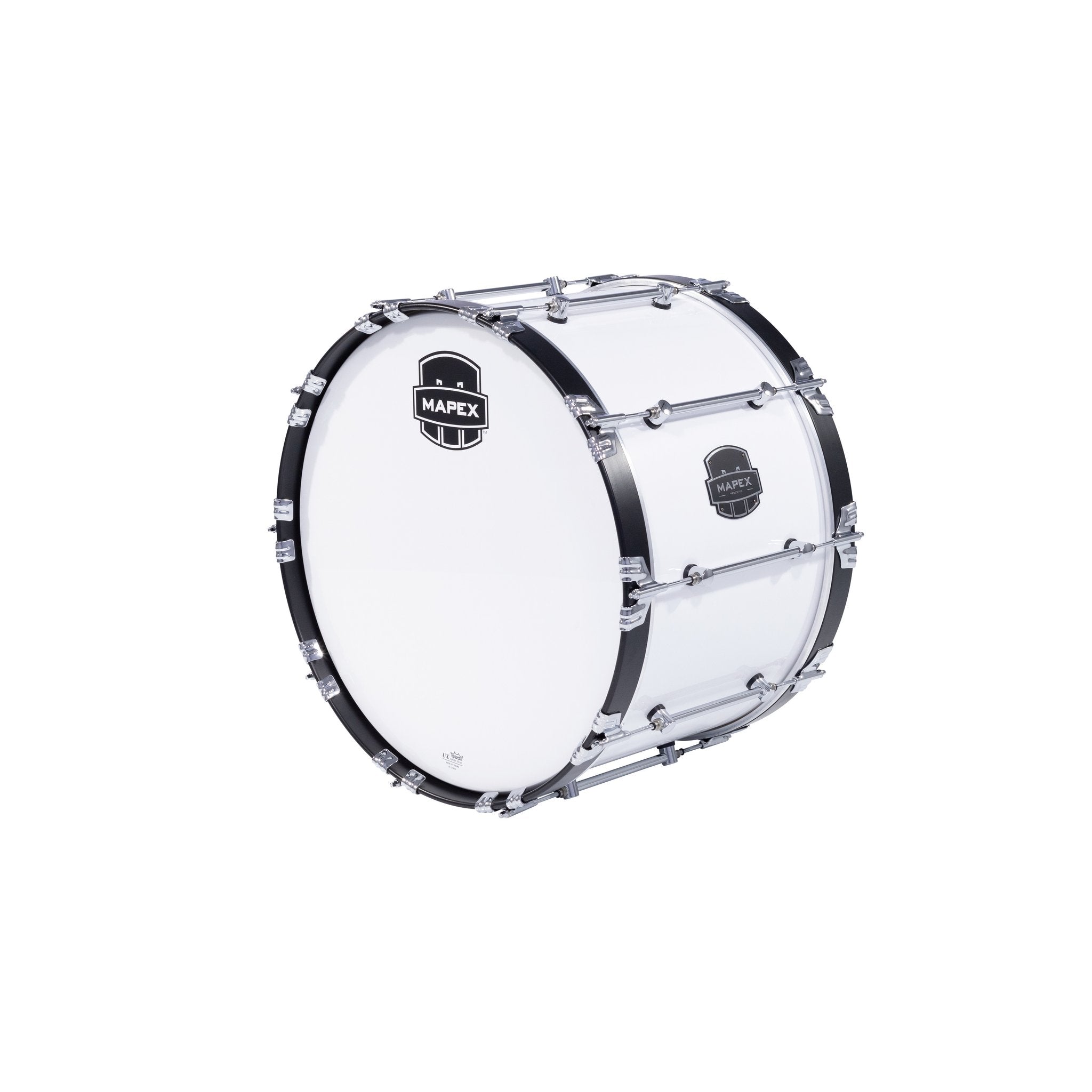 Mapex Quantum Mark II Marching Bass Drum - 24" x 14" - Gloss White
