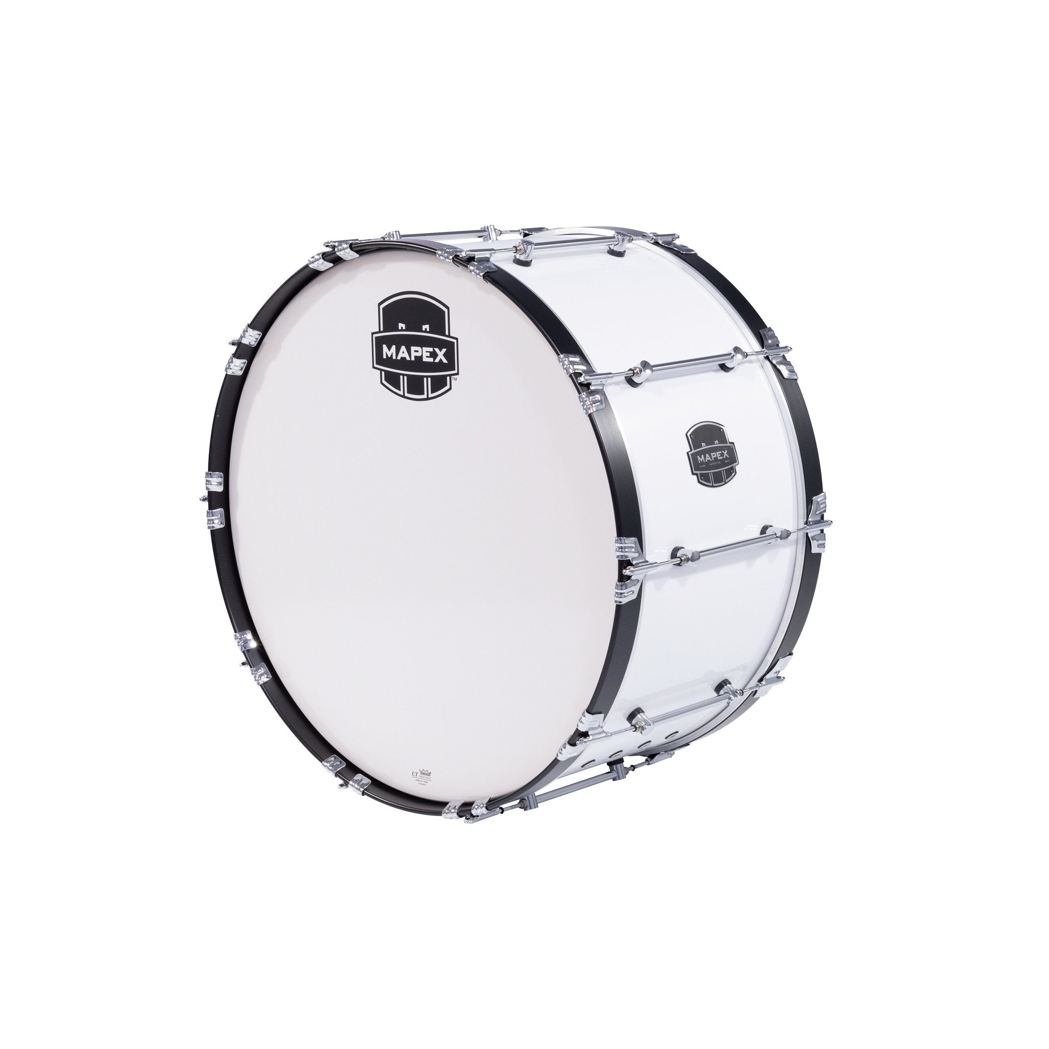 Mapex Quantum Mark II Marching Bass Drum - 28" x 14" - Gloss White