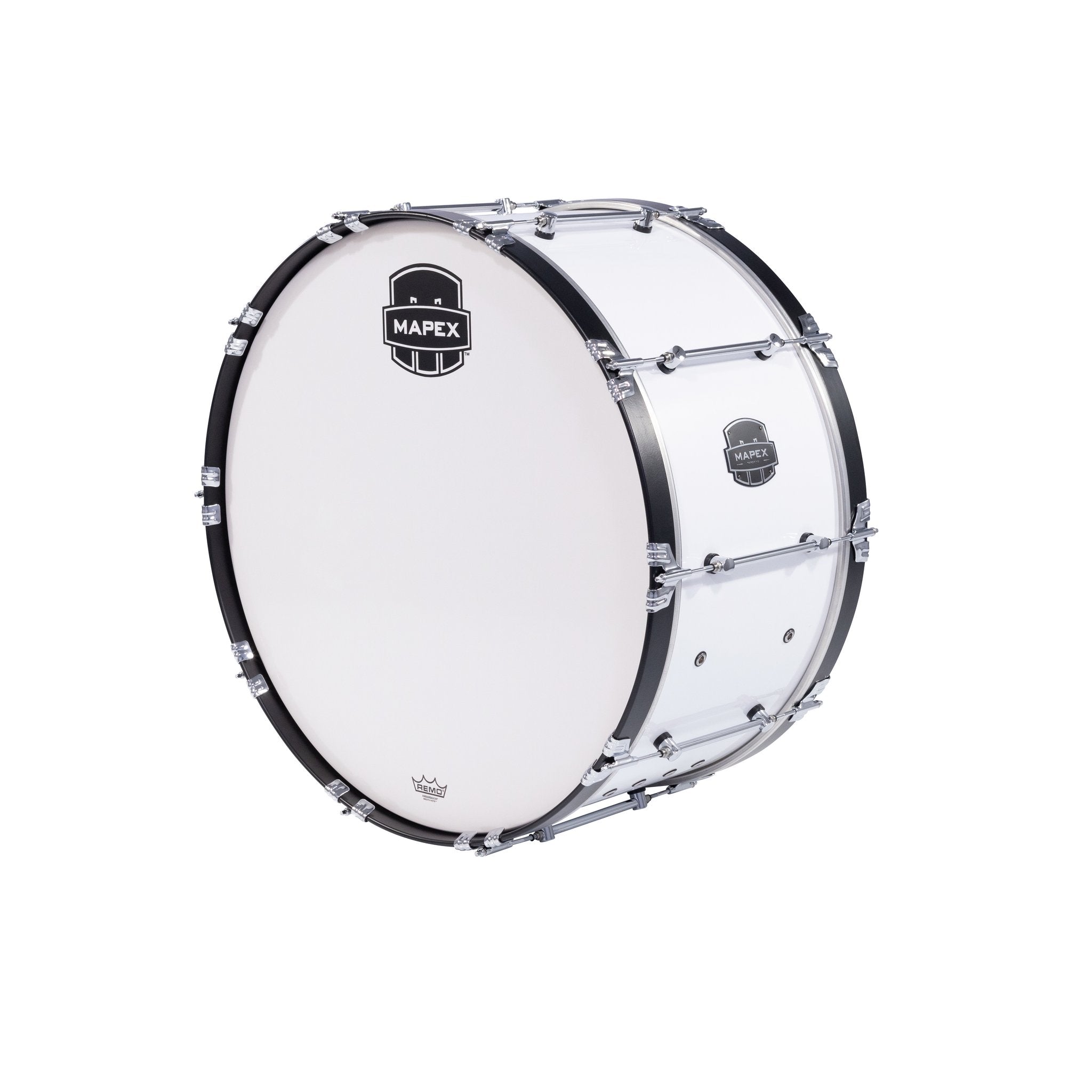 Mapex Quantum Mark II Marching Bass Drum - 30" x 14" - Gloss White