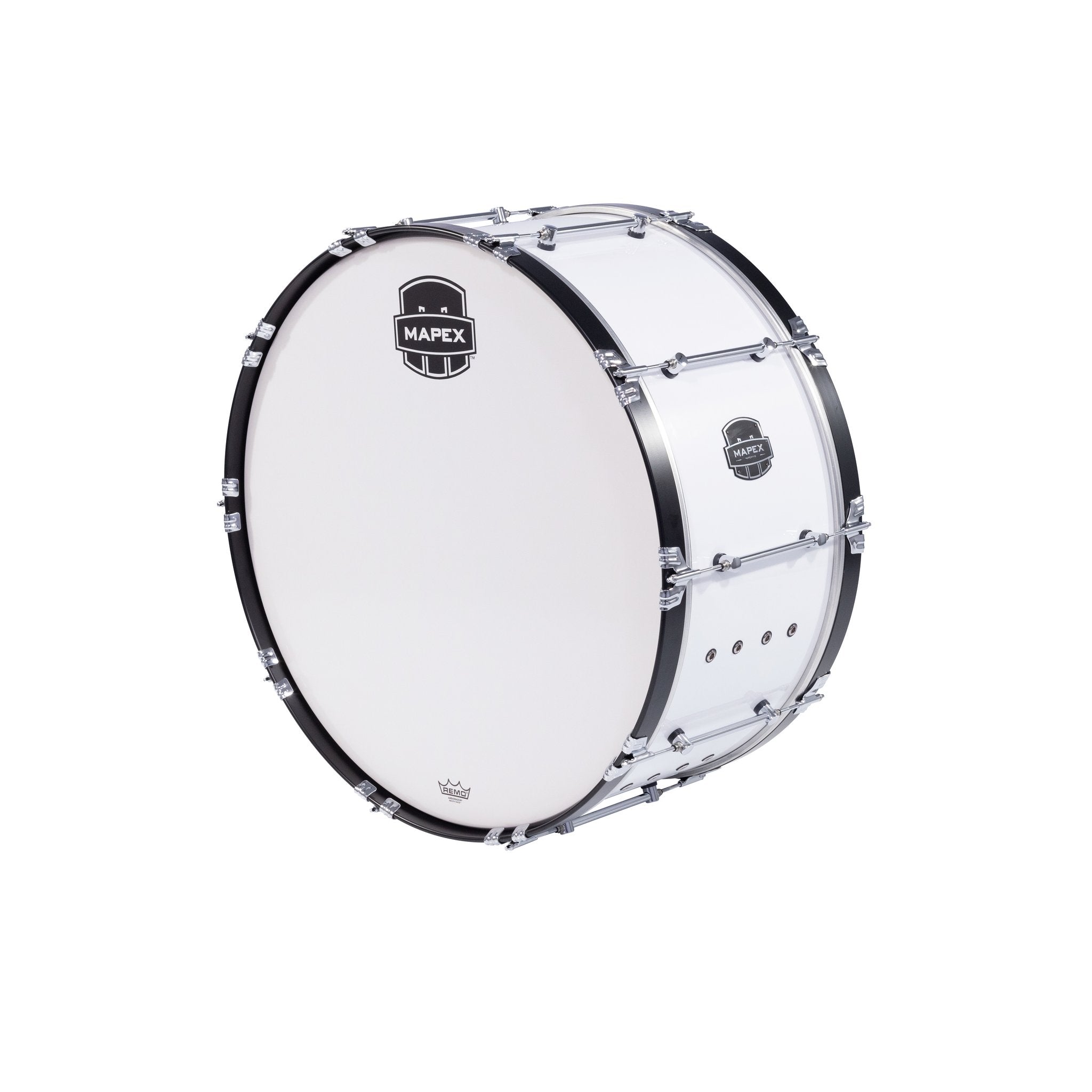 Mapex Quantum Mark II Marching Bass Drum - 32" x 14" - Gloss White