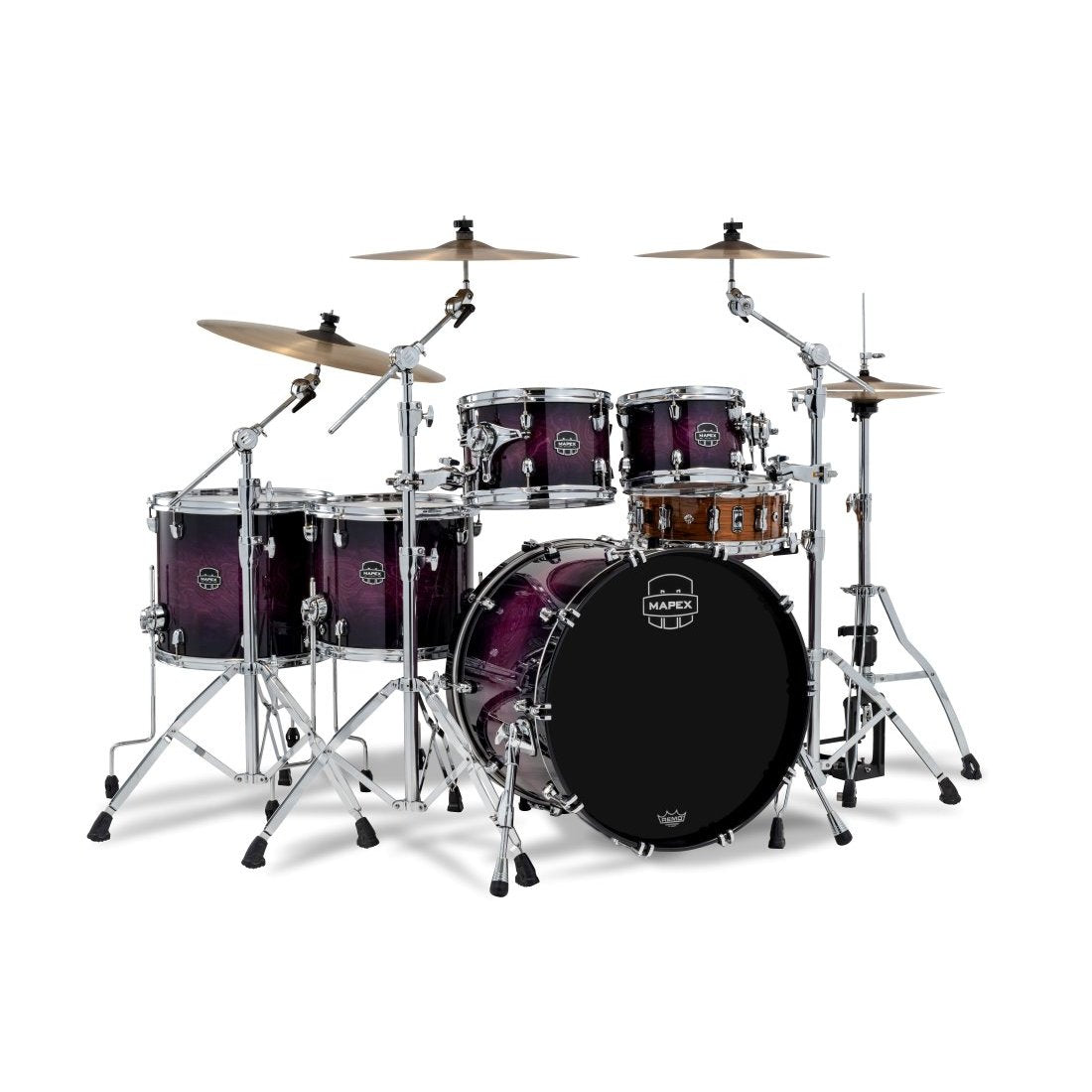 Mapex Saturn VI Studioease 5 piece shell pack Royal Purple Burst