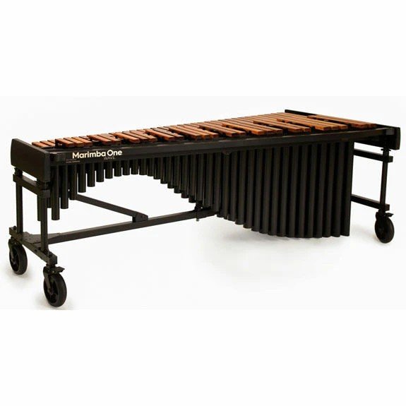 Marimba One 5.0 Octave Wave Series Marimba with Horizon Synthetic Keyboard and Basso Bravo Resonators