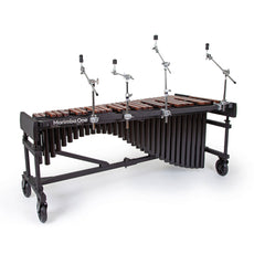 Marimba One Wave Series 5.0 Octave Rosewood Marimba with Premium Keyboard and Basso Bravo Resonators - 8" Casters - With Accessory Bar
