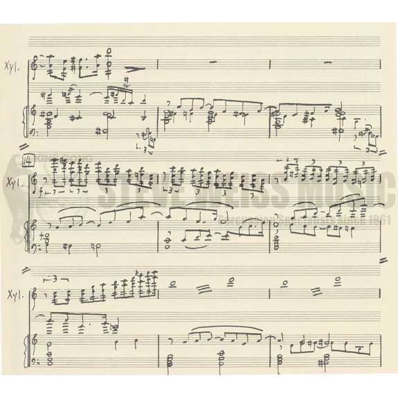 Mayuzumi-Concertino for Xylophone-X/PN Red.