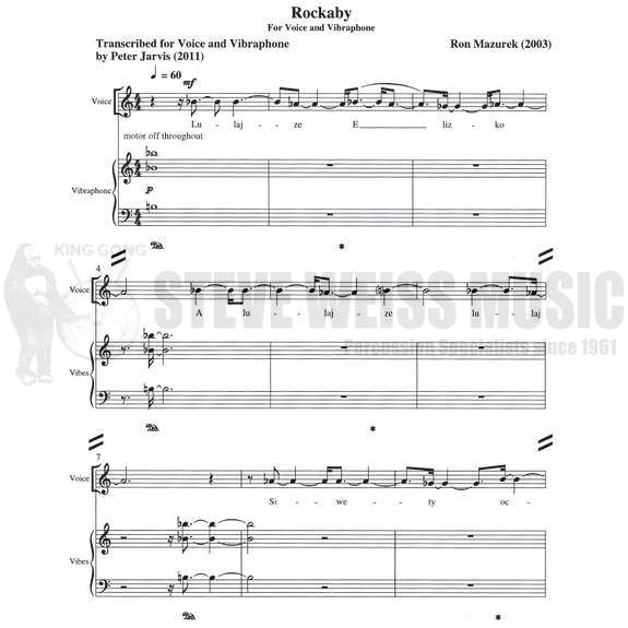 Mazurek-Rockaby-trans. Jarvis (2S)-V/VX