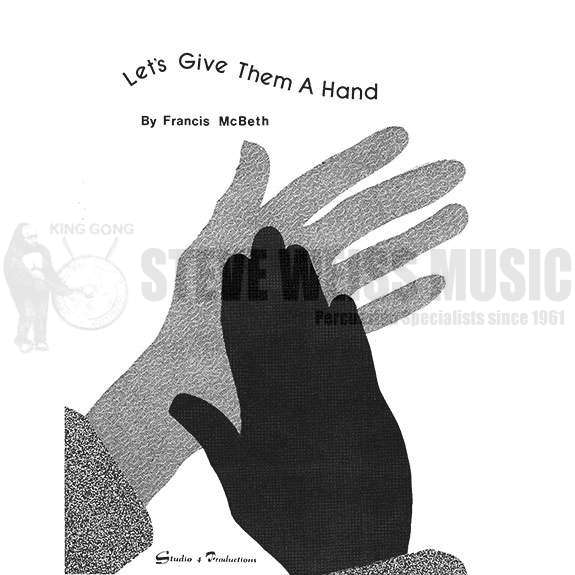 McBeth-Let's Give Them a Hand (hand clappers)-4 Sets of Hands