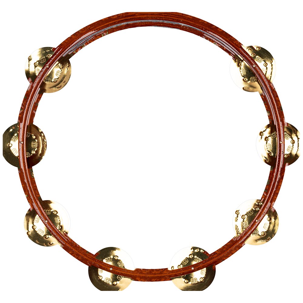 Meinl 10" Headless Single Row Tambourine-Brass Jingles - Image 1