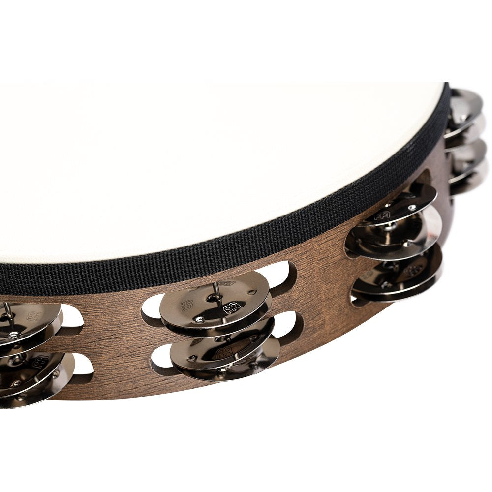 Meinl 10" Traditional Double Row Tambourine - Steel Jingles - Image 4