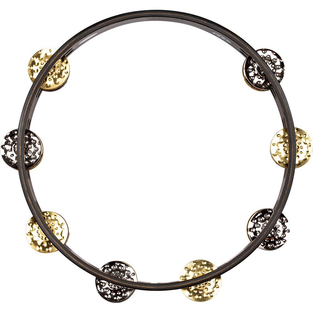 Meinl 10" Vintage Wood Tambourine - Double Row - Image 1