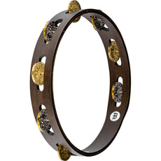 Meinl 10" Vintage Wood Tambourine - Single Row - Image 6