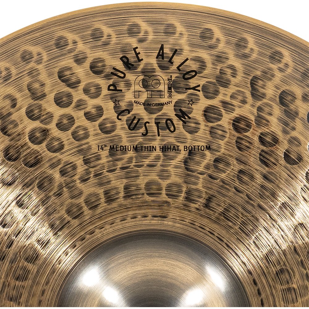 Meinl 14" Pure Alloy Custom Medium Thin Hi-Hat Cymbals - Image 9